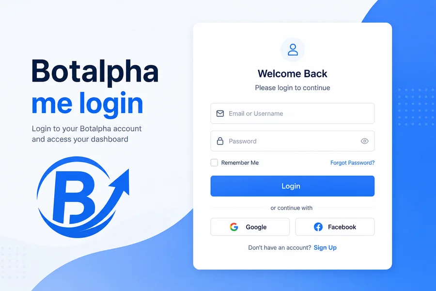 Give me an image about Botalpha me login